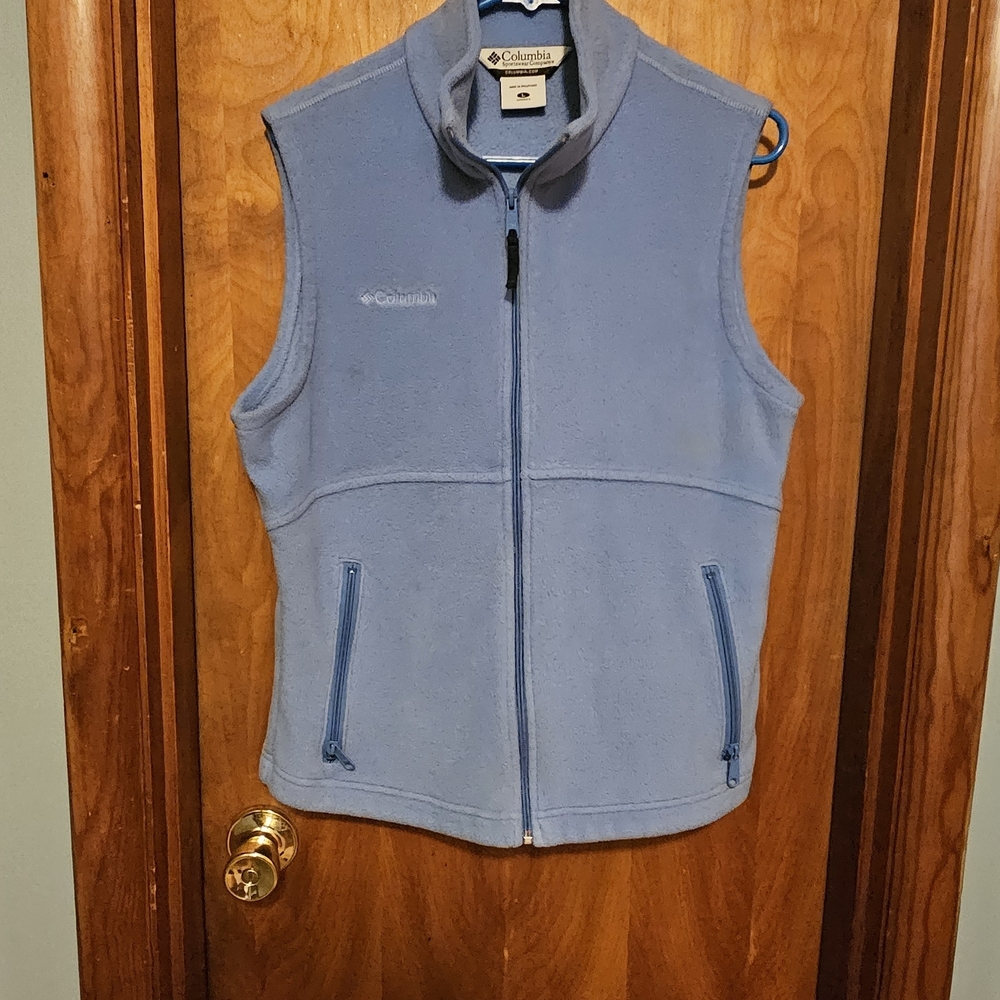 Columbia Blue Fleece Vest